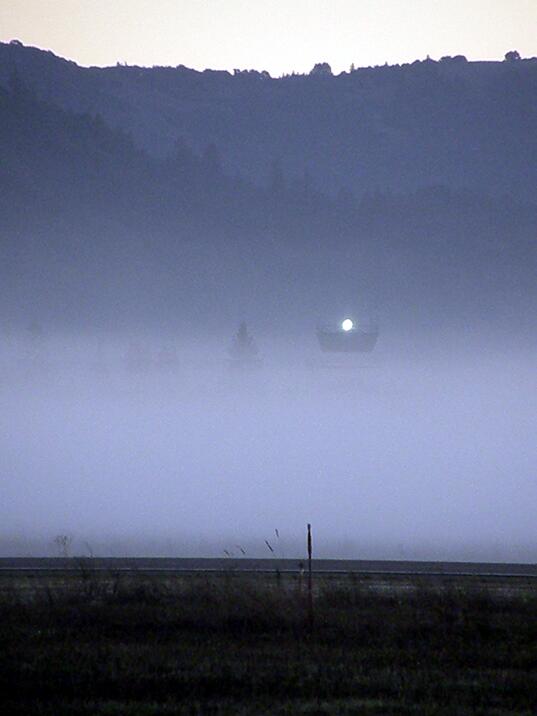 Flight Tower And Fog