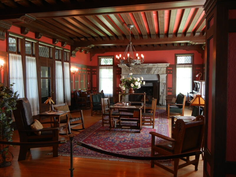 Tahoe Hellman Mansion Living Room