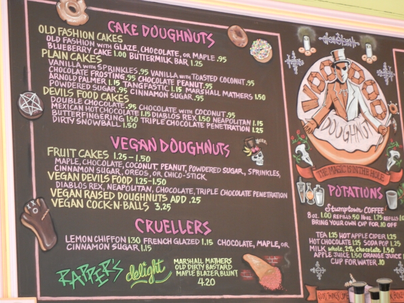 Portland Voodoo Donuts Menu1